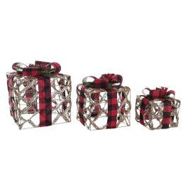 Regalo Navidad Alpina DKD Home Decor Natural Rojo 25 x 30 x 25 cm Set de 3 Precio: 32.49999984. SKU: B1E3WZPZBP