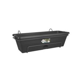 Elho Jardinera Green Basics Allin1 50 para Balcón y Exterior, Plástico 100% Reciclado, Soporte Metal, Riego Fácil, Resistente Heladas, Negra, 47.3 cm Ancho Elho Jardinera Green Basics Allin1 50 para Balcón y Exterior, Plástico 100% Reciclado, Soporte Metal, Riego Fácil, Resistente Heladas, Negra, 47.3 cm Ancho