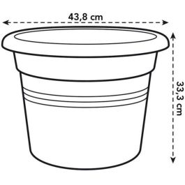 Basos verdes Red Round Flower Pot - Plastic - Ø45 - Terracota suave Basos verdes Red Round Flower Pot - Plastic - Ø45 - Terracota suave
