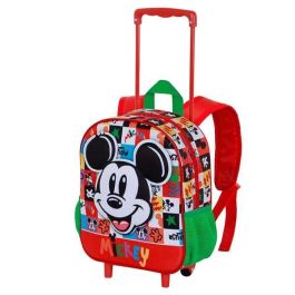 Karactermania Mochila 3D Mickey Mouse Mood con Ruedas Pequeña Infantil 26 x 13 x 34 cm