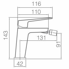 Grifo Monomando Imex Latón