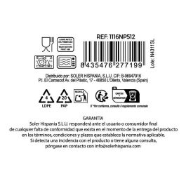 La Mediterranea Vajilla 12Pcs Red.Opal "Temara" 26.5 cm, 20.5 cm, 19 cm (2 Unidades)