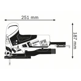 Bosch 0 601 58G 000 Sierra de Calar GST 90 E, 650W, Movimiento Pendular, Corte Madera 9cm, Aluminio 2cm, Acero 1cm