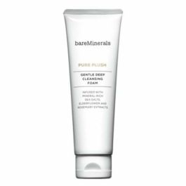 Bare Minerals PURE PLUSH Espuma Limpiadora Facial Suave y Profunda 120 gr con Sales Marinas para Todo Tipo de Pieles