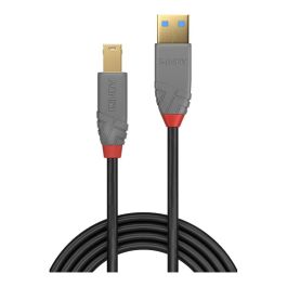 Lindy Cable USB 3.2 Type A a B de 1m, 5Gbps, Línea Anthra