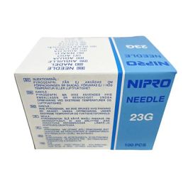 Nipro Agujas Hipodérmicas 23G 0.6x25 mm Azul 100 Unidades Precio: 3.58999982. SKU: B1FEHQ2V6K