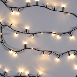 Home Deco Factory Guirnalda 200 LEDs Interior Exterior Luz Blanca Cálida con Ganchos