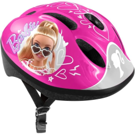 Stamp Casco + Coderas/Rodilleras Barbie para Niña con Ruedines Ajustables