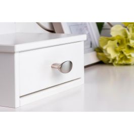 Rei Pomos para Mueble Mod. 743 - Pack de 4 en Metal Zamak, Níquel Satinado, 41x19mm