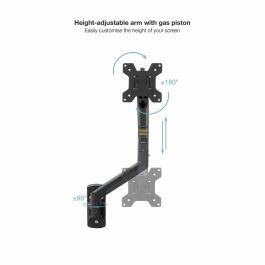 TooQ LP1334TNR-B Soporte para Monitor de Escritorio 13"-34" (hasta 10kg) Pinza/Atornillado con Resorte de Gas Blanco