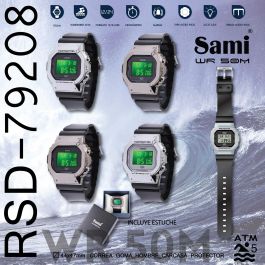 SAMI Reloj Deportivo WR50M con Pantalla LCD, Luz y Carcasa Protectora Precio: 16.7706. SKU: B1BGV7CPKN