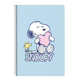 Libreta Snoopy Love Azul A4 80 Hojas Libreta Snoopy Love Azul A4 80 Hojas
