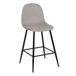 Taburete Gris Tejido-Metal Salón 46 X 48 X 96 cm