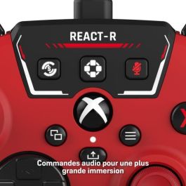 Turtle Beach 731855007349 Mando gaming con cable REACT-R Rojo para Xbox Series X|S, Xbox One y PC Windows