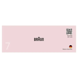 Braun Depiladora Eléctrica SE 7-000 Inalámbrica 2 Velocidades 40 min Blanco / Rosa