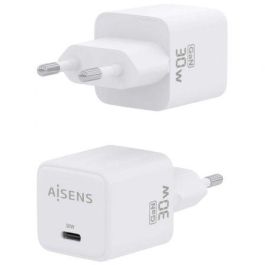 AISENS - CARGADOR GaN 30W, 1xUSB-C PD3.0 QC4.0, BLANCO AISENS - CARGADOR GaN 30W, 1xUSB-C PD3.0 QC4.0, BLANCO