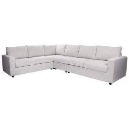 DKD Home Decor Sofá Loft Gris Claro Poliéster Madera | Largo 303 cm x Ancho 235 cm x Alto 86 cm Precio: 1062.50000054. SKU: B1C877B5KA