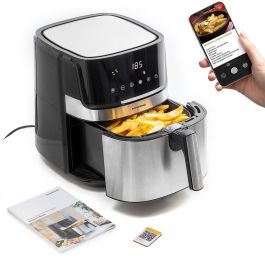 Freidora de Aire InnovaGoods Fryinn Pro 5500 Negro 1700 W 5,5 L Acero Inoxidable