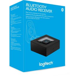 Logitech Adaptador de Audio Bluetooth para Altavoces, Convierte Sistema de Sonido en Inalámbrico, Conexión Multipunto RCA 3.5mm
