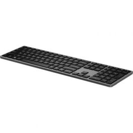 HP 975 Dual Teclado Inalámbrico Multidispositivo Bluetooth y USB, Retroiluminado, Teclas Programables y Suaves, Batería Larga Duración