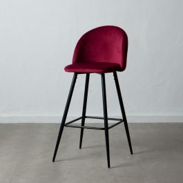 Taburete Alto Burdeos Tejido-Metal 40,20 X 48,20 X 102 cm Precio: 99.9097. SKU: B1H4YZWJAG