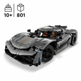 LEGO 42173 Hypercar Koenigsegg Jesko Absolut Gris - Juego de Construcción de Coche Deportivo