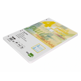 Liderpapel Recambio A5 Pautaguía 100 Hojas 75gr Cuadriculado Pautado 4mm con Margen 6 Taladros