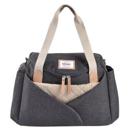 Beaba BEA1728518924983 Bolso Cambiador Sydney Gris Jaspeado Oscuro