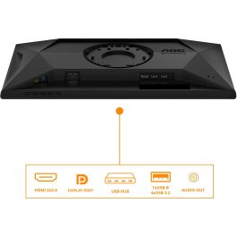 AOC Monitor 24.5" 25G4SXU Full HD 1920x1080, 1ms, 310Hz Fast IPS, Gaming, Negro/Gris, HDR 400, G-SYNC Compatible