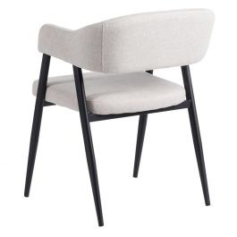 Silla Crema Tejido-Metal Salón 56 X 60 X 81 cm