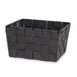 Cesta de Tela Cónica Pequeña Negra Kipit 20x11x15 cm (24 Unidades) Cesta de Tela Cónica Pequeña Negra Kipit 20x11x15 cm (24 Unidades)