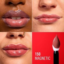 Rimmel London Thrill Seeker Lip Latex brillo de labios líquido labial #150-Magnetic 6 ml con ácido hialurónico - Acabado vibrante y de larga duración - Vegano y sin látex