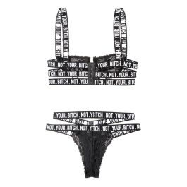 Conjunto de Lencería Fantasy Lingerie Negro (M/L) Conjunto de Lencería Fantasy Lingerie Negro (M/L)