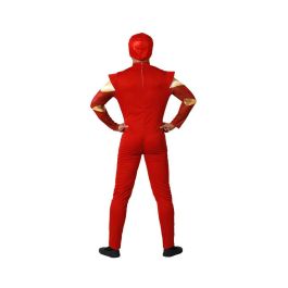 Disfraz de Superhéroe Rojo para Hombre Adulto Talla XL, ideal para Carnaval o fiestas temáticas, incluye Máscara y Mono Completo Disfraz de Superhéroe Rojo para Hombre Adulto Talla XL, ideal para Carnaval o fiestas temáticas, incluye Máscara y Mono Completo