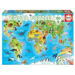 Puzzle 150 mapamundi animales Precio: 9.99944. SKU: B19DHEGVJZ