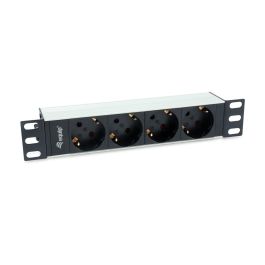 EQUIP REGLETA ALIMENTACION ALUMINIO RACK 10" 1U 4 TOMAS TIPO SHUCKO EURO CABLE 1.5m Precio: 15.49999957. SKU: B1GZAJ7K6A