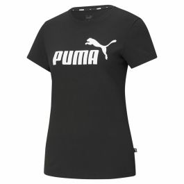 Camiseta de Manga Corta Mujer Puma LOGO TEE 586774 01 Negro XS