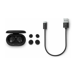 Philips TAT1209BK Auriculares Bluetooth con Estuche de Carga, Autonomía 6h, Negros