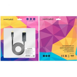 Cable Conversor Nanocable 10.15.5105/ USB Tipo-C Macho - HDMI Macho/ 5m/ Negro Cable Conversor Nanocable 10.15.5105/ USB Tipo-C Macho - HDMI Macho/ 5m/ Negro