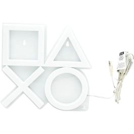 PALADONE Lámpara de pared LED Iconos PlayStation - Colores Rosa, Verde, Rojo, Azul