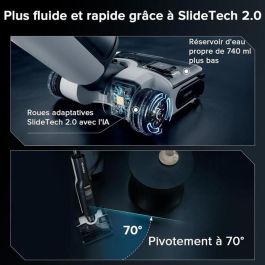 Roborock F25 ACE COMBO Aspiradora Inalámbrica 5 en 1 20 kPa Lavado en Caliente 90 °C Autolimpieza Automática