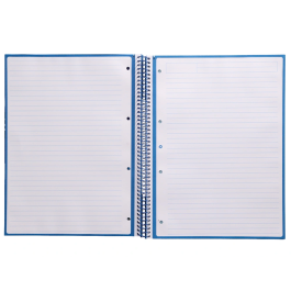 Antartik Cuaderno espiral A4 micro tapa forrada 80 hojas 90 gr horizontal azul oscuro