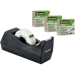 Scotch Dispensador Portarrollos C38 Negro + 3 Cinta Magica 900 Precio: 13.50000025. SKU: B1BD3ZWSL3