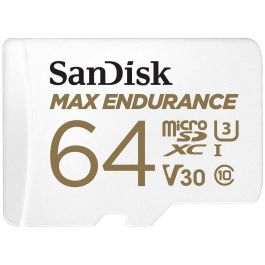 SanDisk Tarjeta de Memoria Micro SDXC Max Endurance 64GB UHS-I U3 V30 para Videovigilancia y Dashcams Resistente Precio: 31.50000018. SKU: B1ATZ55BPM