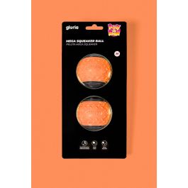 Play And Run Mega Squeaker M Pelota 6.35 cm Naranja-Gris 2 Piezas
