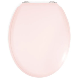 Gelco Asiento de inodoro Dolce Bisagras Acero Inoxidable Madera Moldeada Cristal Rosa Precio: 36.99798971. SKU: S7135628