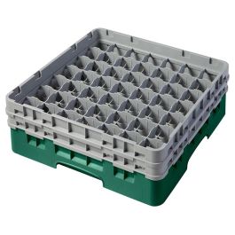 CAMBRO - 49S434-119 - Cesta de lavado 49 comp. 2 alturas - 6 cm Ø máx. - alt. máx. 13,5 cm - 50 x 50 x 18,4 cm - Verde sherwood Precio: 65.9899999. SKU: B1A76W97AP