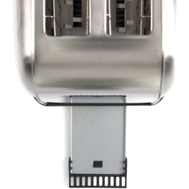 Livoo Tostadora DOD196 de 2 rebanadas, 850 W, acero inoxidable, termostato con 7 niveles regulables