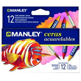 Manley Lápices de Cera Acuarelables Caja de 12 Unidades Colores Surtidos Precio: 3.50000002. SKU: B1HL38KJVN