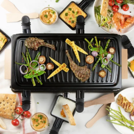 Domo DO9294G Raclette para 8 personas con Parrilla - 1400 W